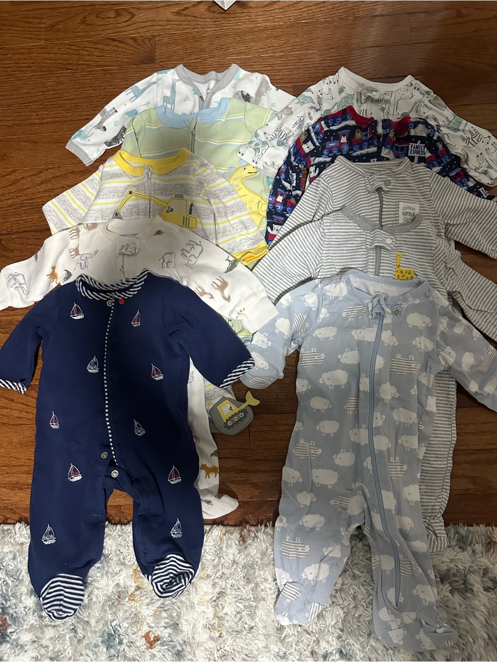 Assorted Baby One-Piece Sleepers